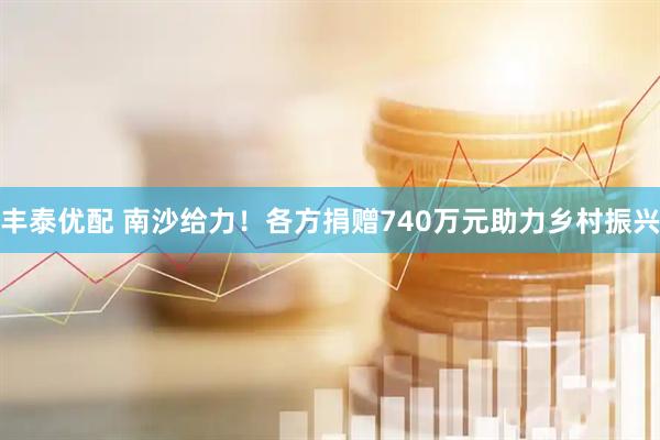 丰泰优配 南沙给力！各方捐赠740万元助力乡村振兴